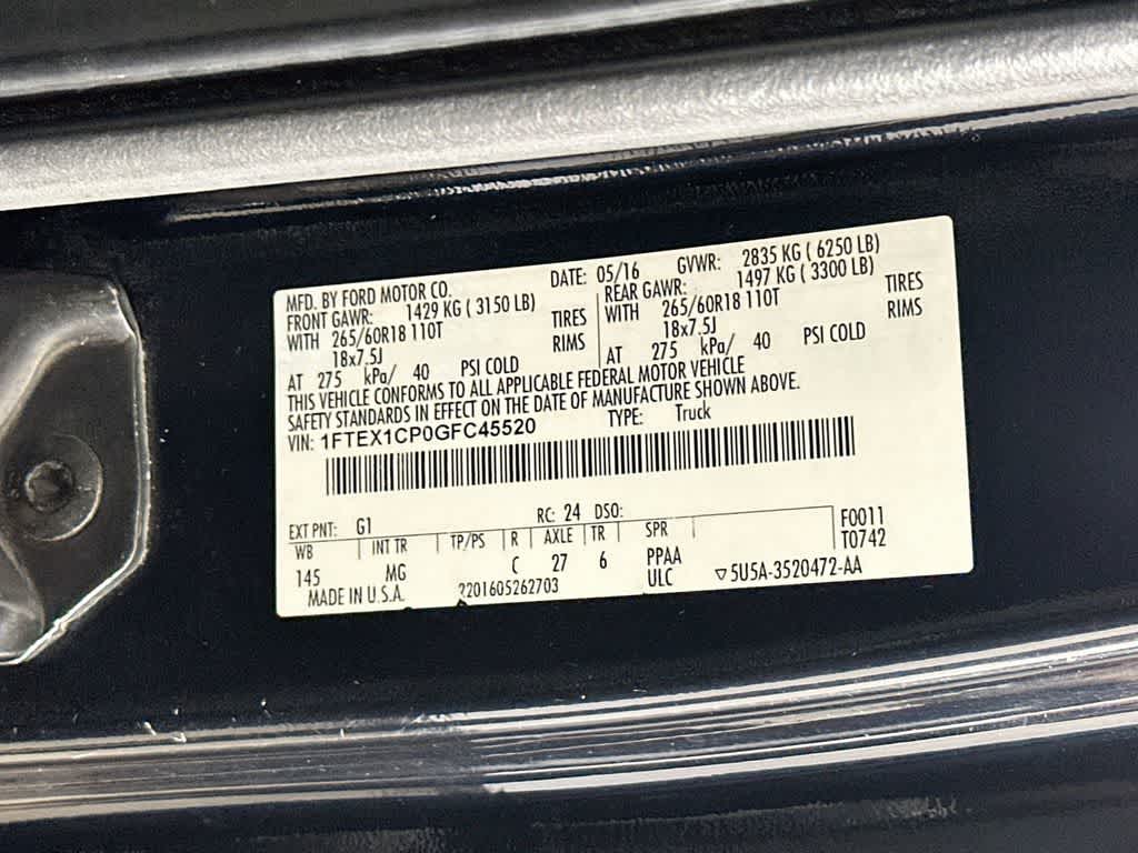 2016 Ford F-150 XLT