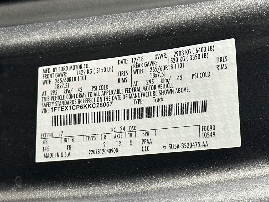 2019 Ford F-150 XLT