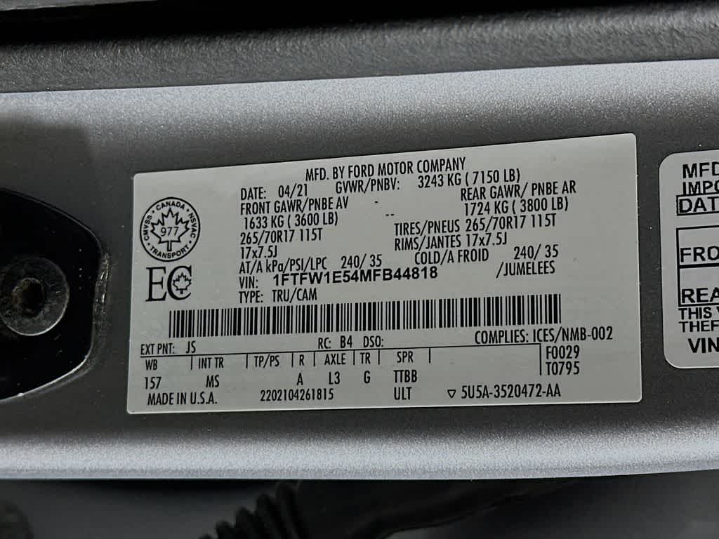 2021 Ford F-150 XLT