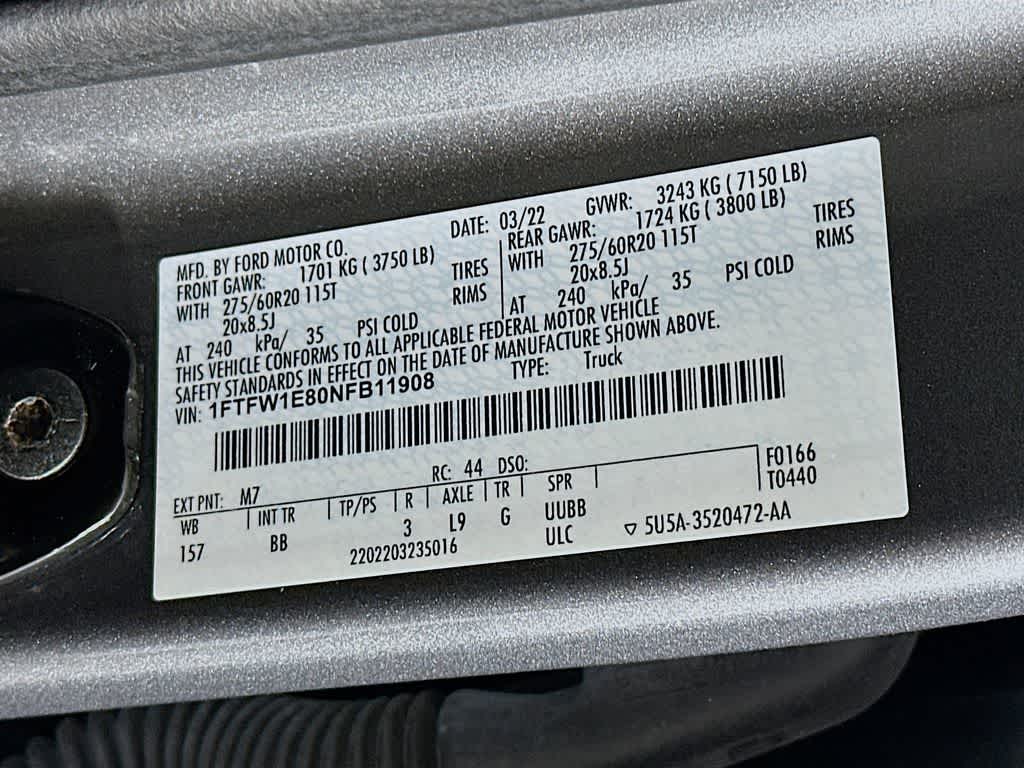 2022 Ford F-150 Platinum