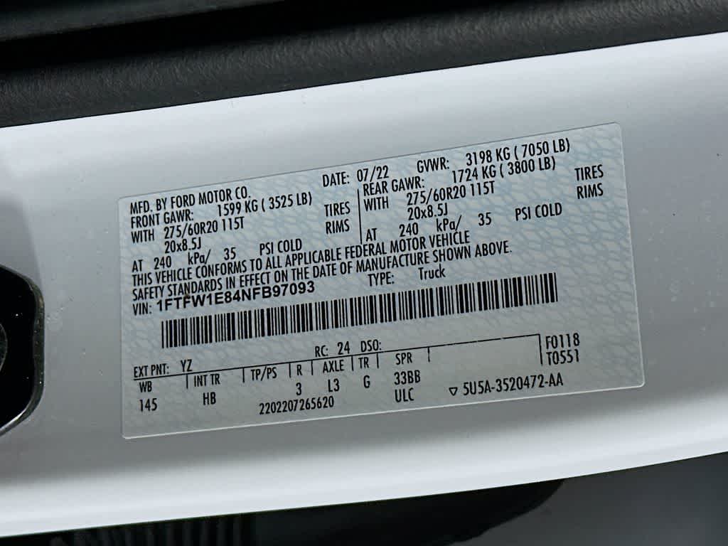 2022 Ford F-150 LARIAT