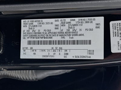 2022 Ford F-150 LARIAT