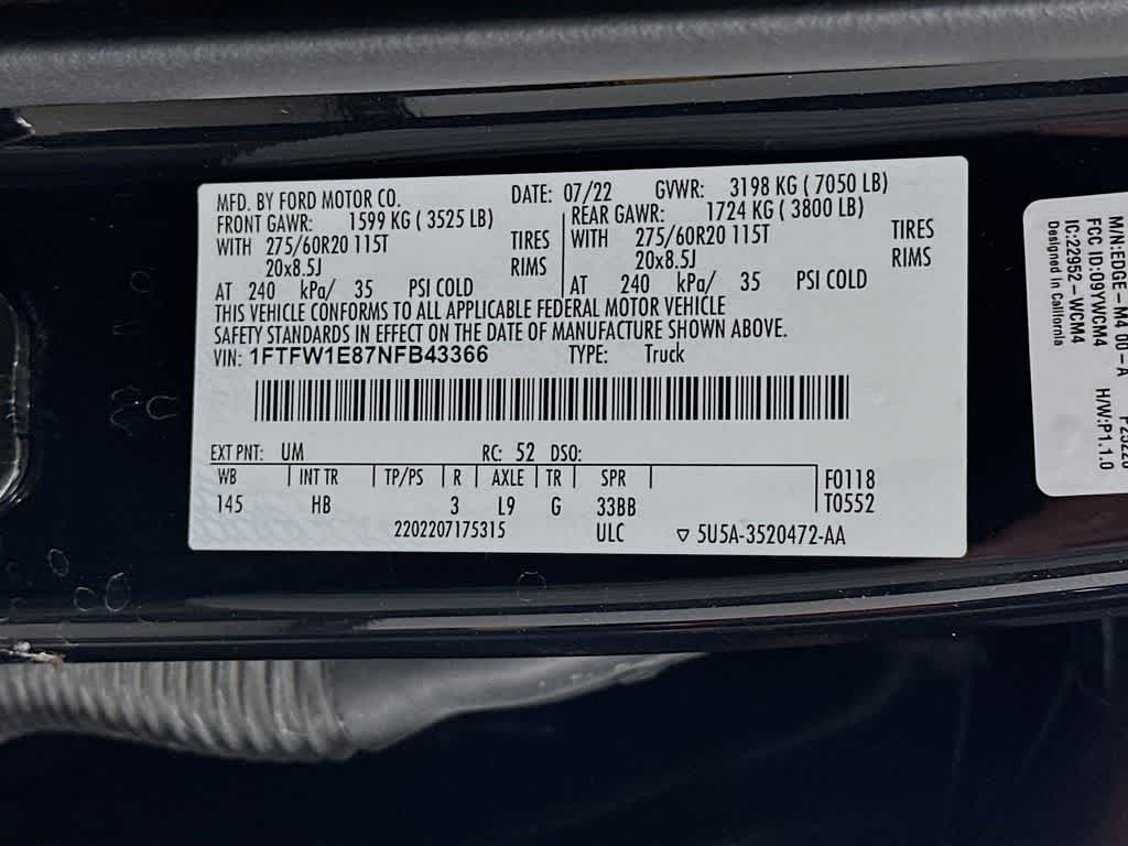 2022 Ford F-150 LARIAT