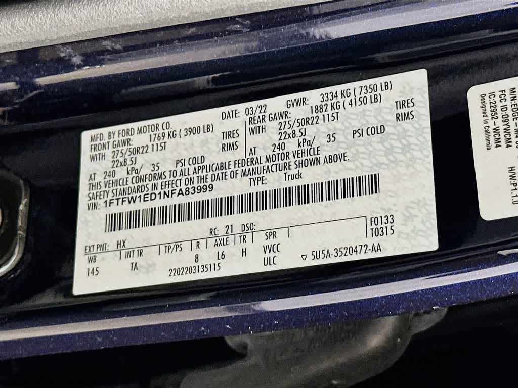 2022 Ford F-150 Limited