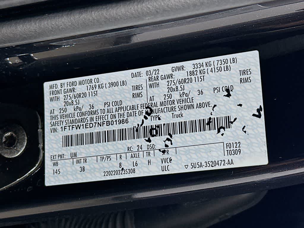 2022 Ford F-150 Platinum
