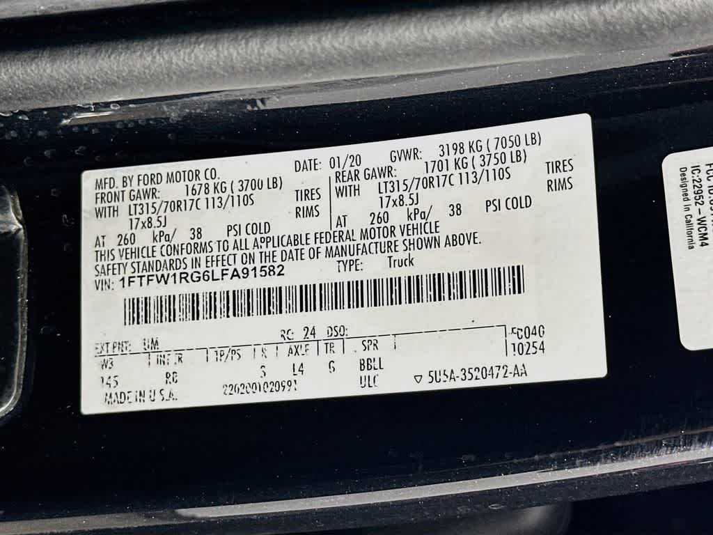 2020 Ford F-150 Raptor