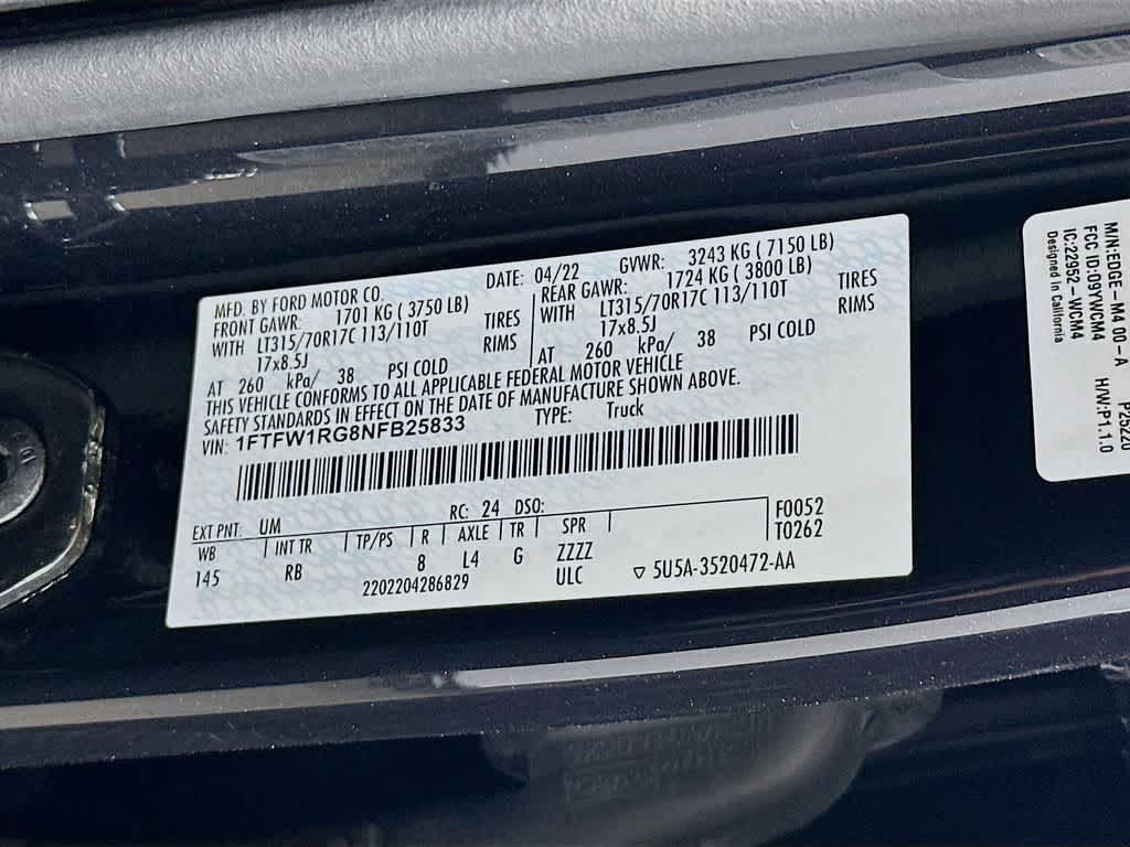 2022 Ford F-150 Raptor