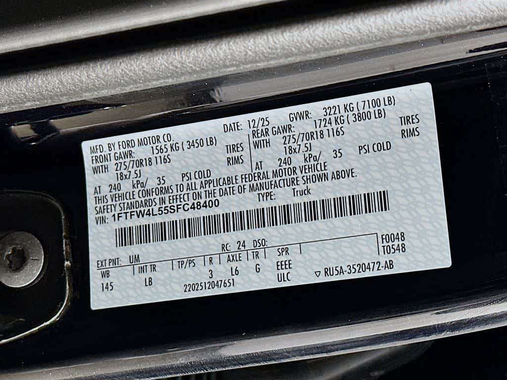 2025 Ford F-150 Tremor