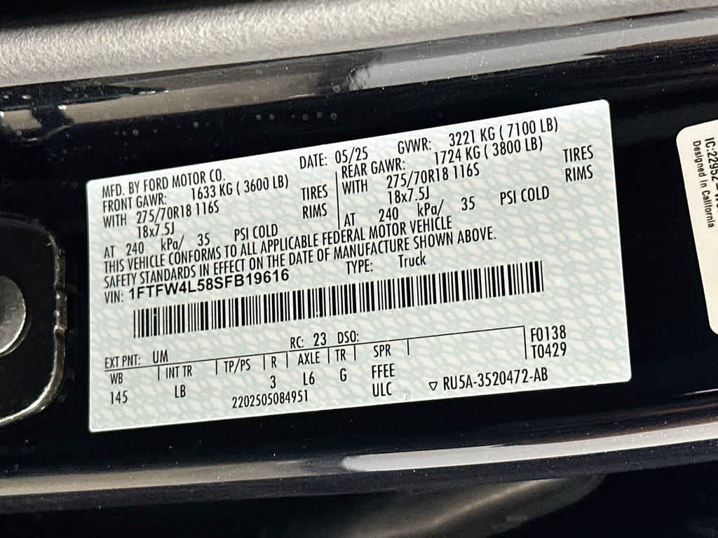 2025 Ford F-150 Tremor