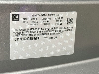 2016 Chevrolet Corvette Z51 3LT