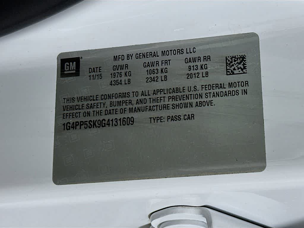 2016 Buick Verano Base