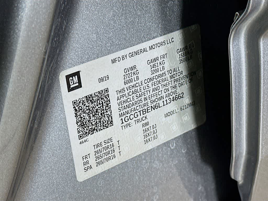 2020 Chevrolet Colorado 4WD Work Truck