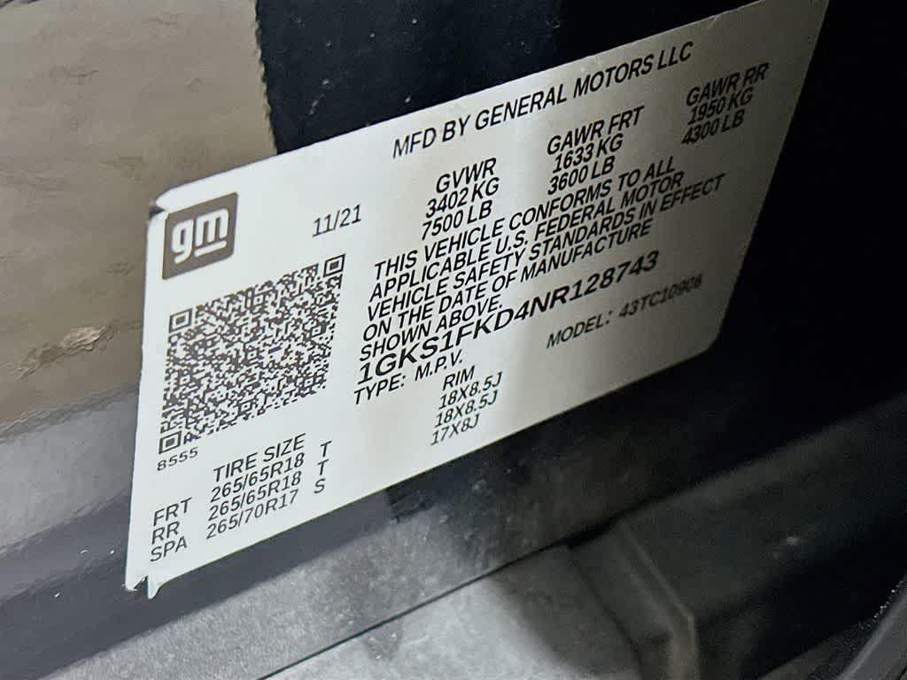 2022 GMC Yukon XL SLE