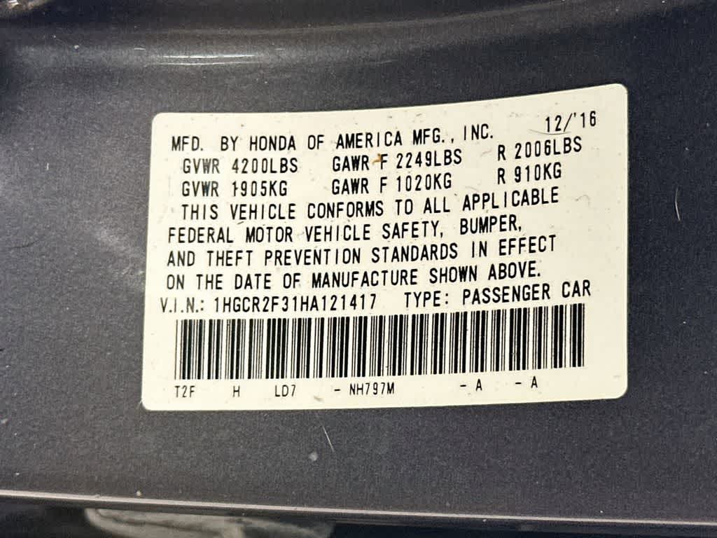 2017 Honda Accord Sedan LX