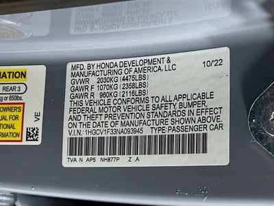 2022 Honda Accord Sport