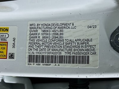 2023 Honda Accord EX