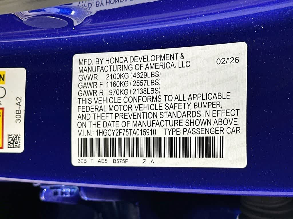 2026 Honda Accord Hybrid Sport-L
