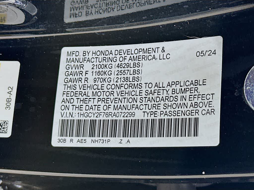 2024 Honda Accord Hybrid Sport-L