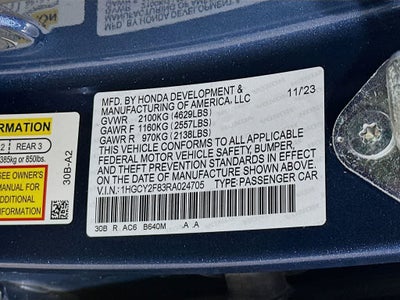 2024 Honda Accord Hybrid Touring