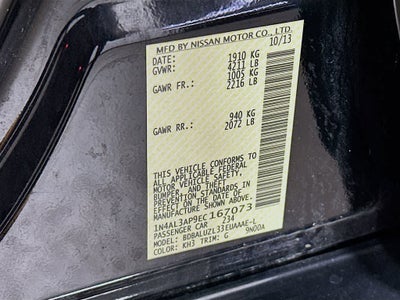 2014 Nissan Altima 2.5 SV