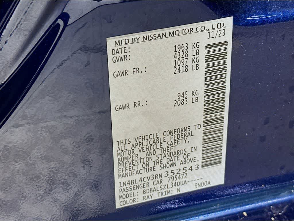 2024 Nissan Altima 2.5 SR