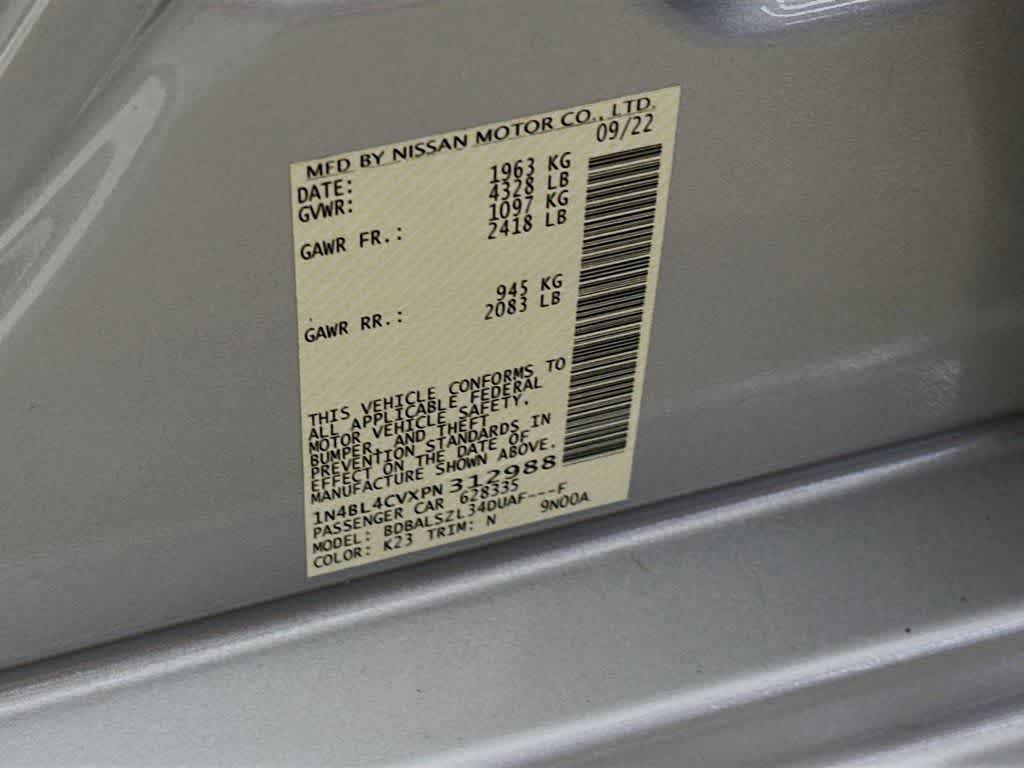 2023 Nissan Altima 2.5 SR