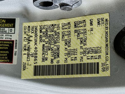 2010 Nissan Frontier SE