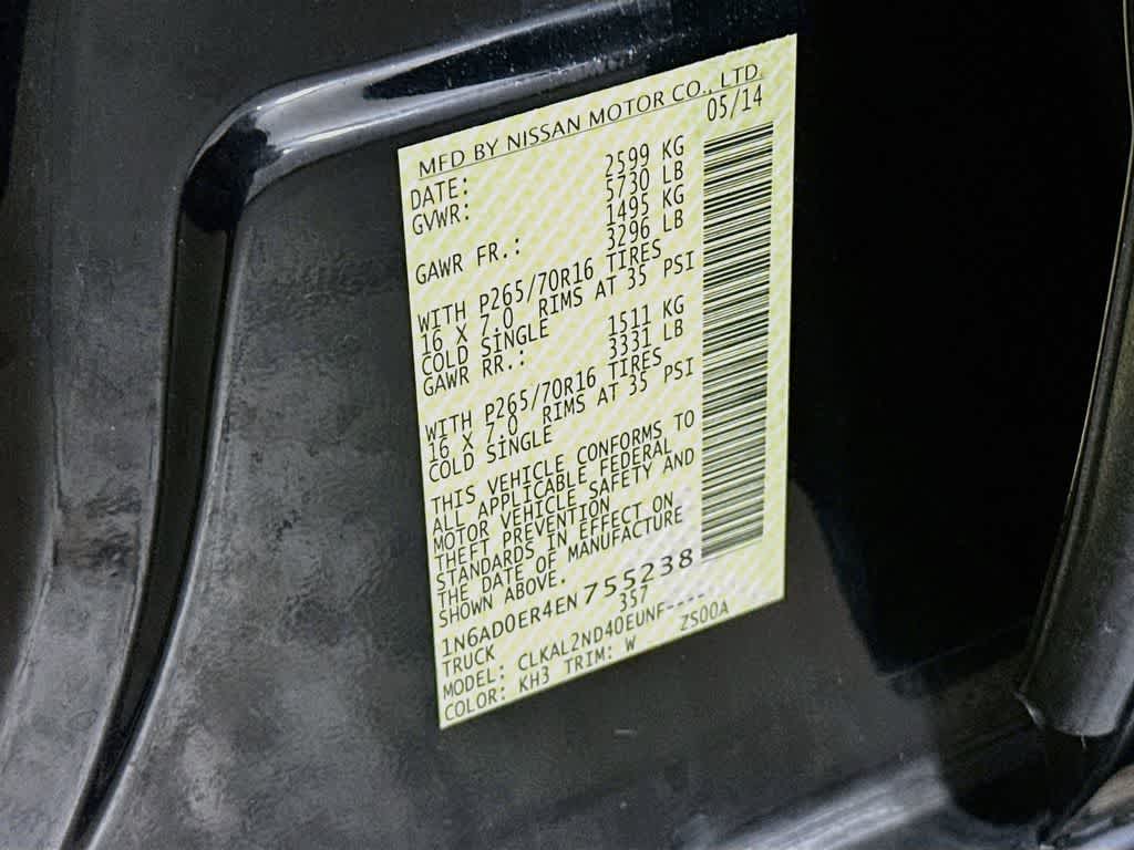 2014 Nissan Frontier SV