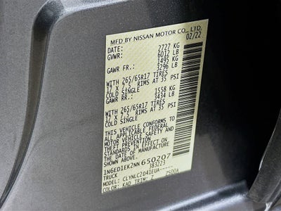 2022 Nissan Frontier SV