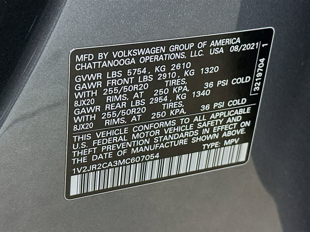 2021 Volkswagen Atlas 3.6L V6 SE w/Technology