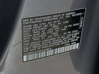 2021 Volkswagen Atlas 3.6L V6 SE w/Technology R-Line