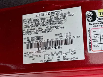 2012 Ford Mustang V6 Premium