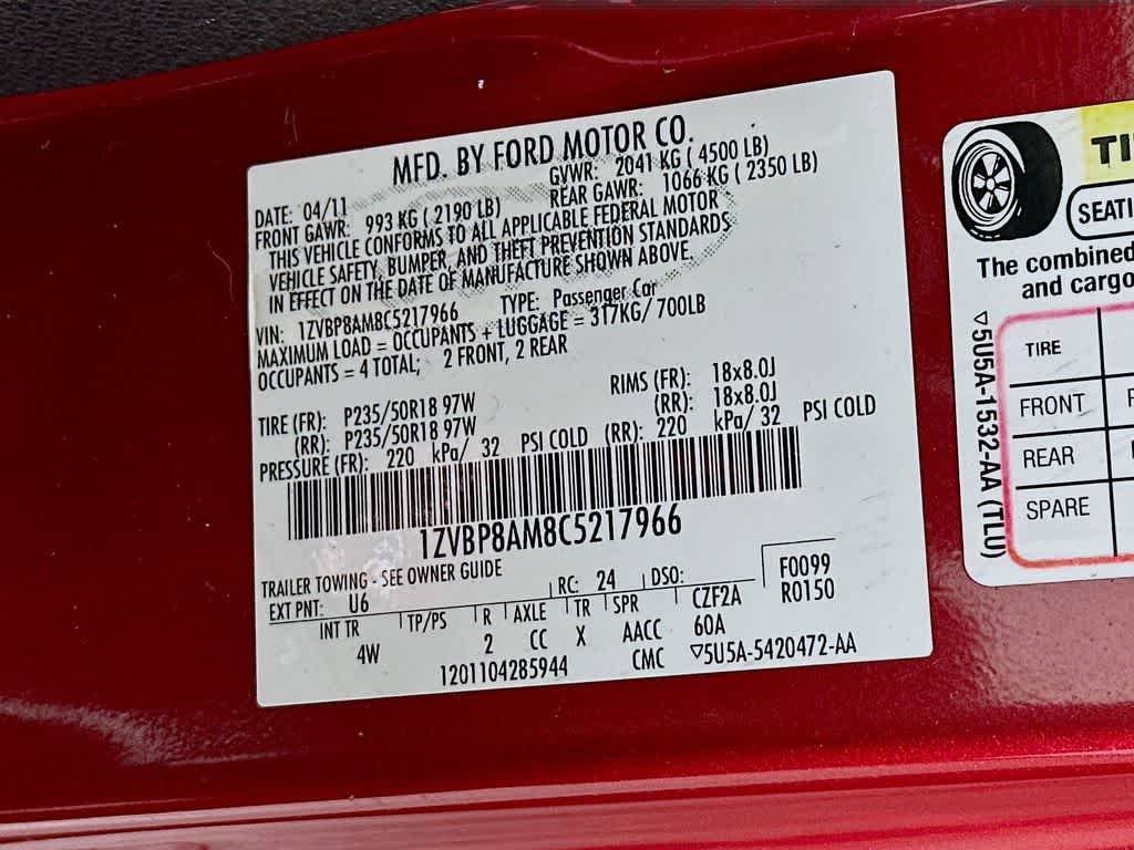 2012 Ford Mustang V6 Premium