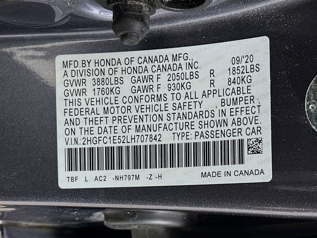 2020 Honda Civic Si Base