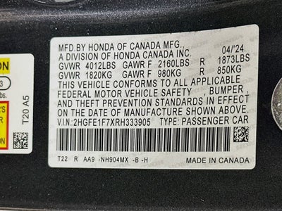 2024 Honda Civic EX