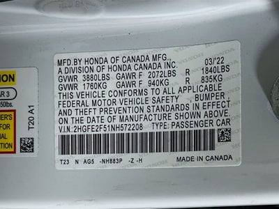 2022 Honda Civic Sport