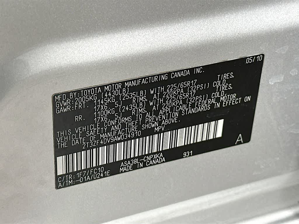 2010 Toyota RAV4 Base