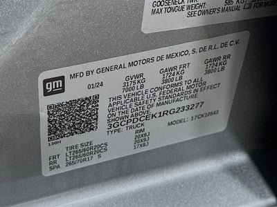 2024 Chevrolet Silverado 1500 Custom Trail Boss