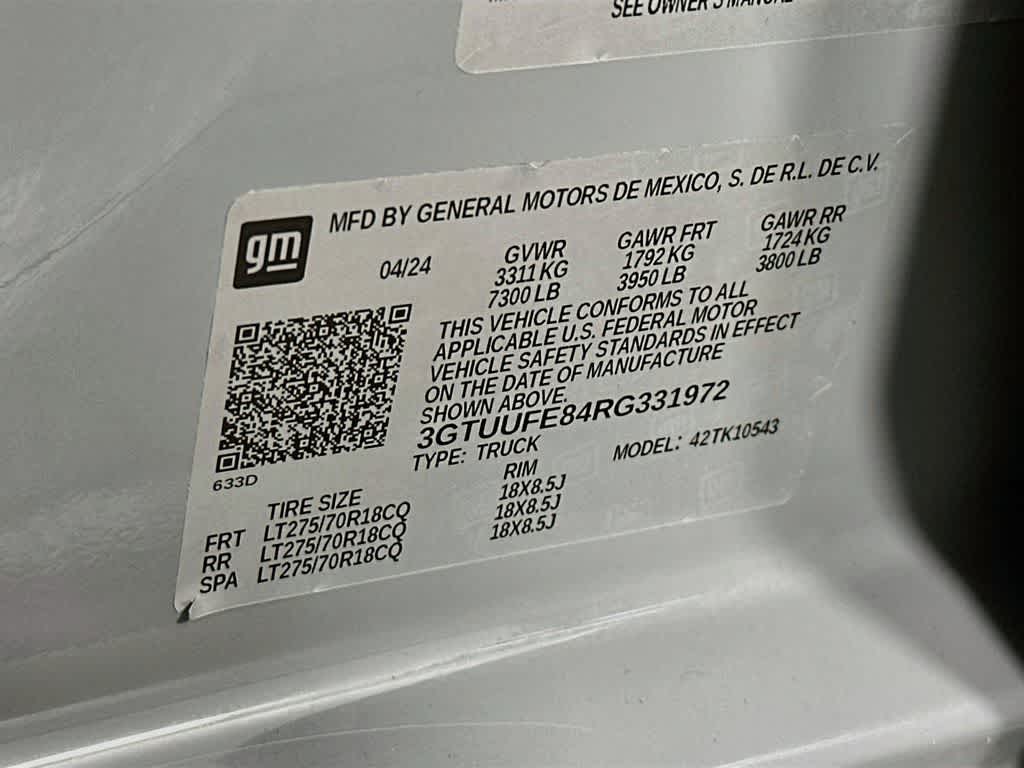 2024 GMC Sierra 1500 AT4X