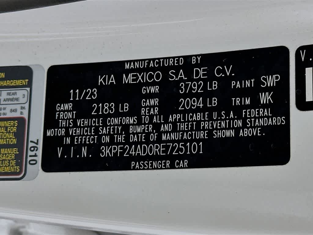 2024 Kia Forte LXS