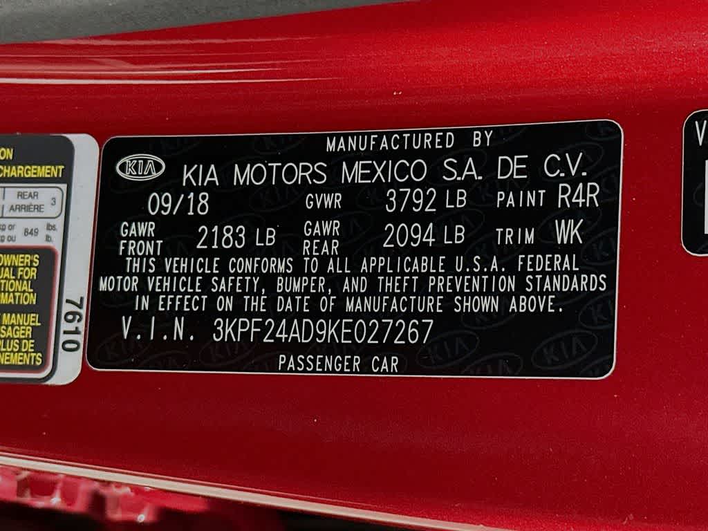 2019 Kia Forte LXS