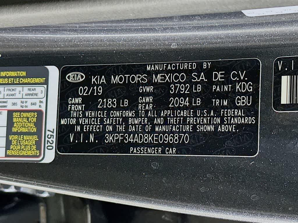 2019 Kia Forte S
