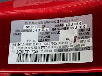 2015 Mazda MAZDA3 i Sport