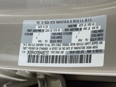 2025 Mazda Mazda3 Sedan 2.5 S Preferred