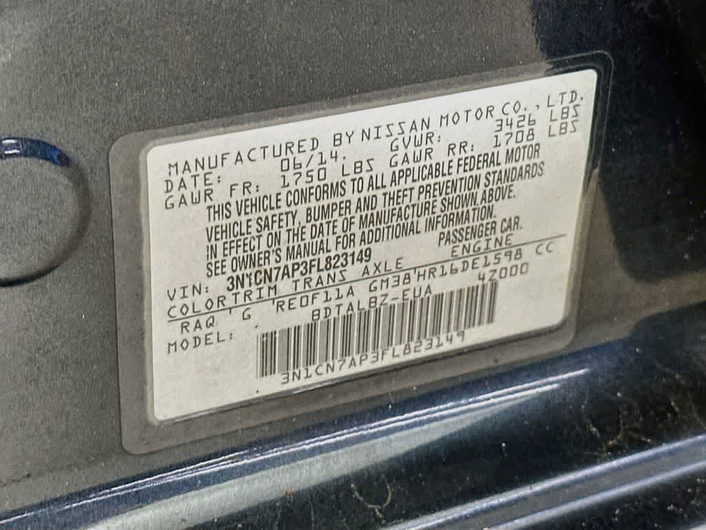 2015 Nissan Versa SV