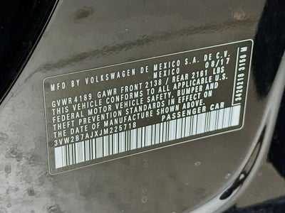 2018 Volkswagen Jetta 1.4T S