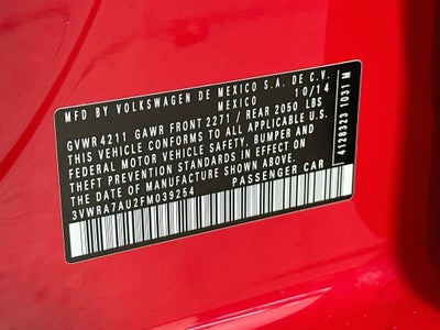 2015 Volkswagen Golf TDI S