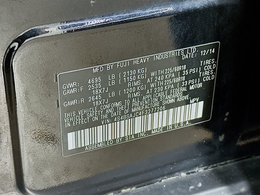 2015 Subaru Outback 2.5i Limited