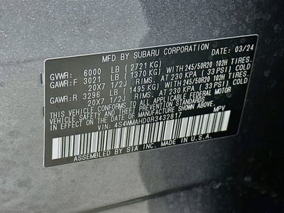 2024 Subaru Ascent Onyx Edition