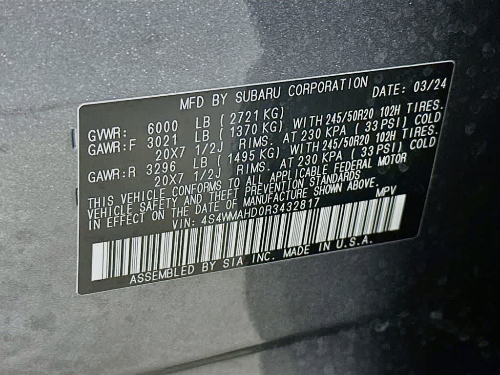 2024 Subaru Ascent Onyx Edition